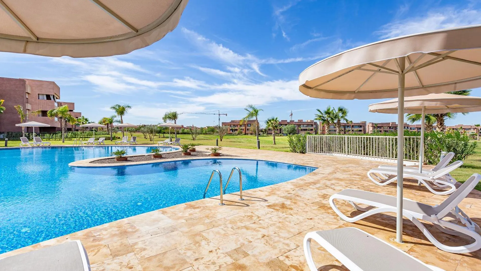 The Saphir • Appartement Familial • Piscine • Jardin • Golf Marraquexe 0*,