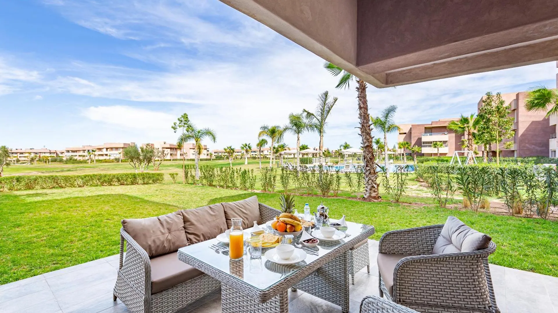 Apartamento The Saphir • Appartement Familial • Piscine • Jardin • Golf Marraquexe Marrocos